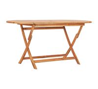 Vidaxl Folding Garden Table 160X80X75 Cm Solid Teak Wood