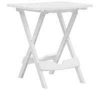 vidaXL Folding Garden Table 45.5x38.5x50cm White, White