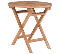 vidaXL Folding Garden Table 45 cm Solid Teak Wood