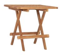 vidaXL Folding Garden Table 50x50x50 cm Solid Teak Wood