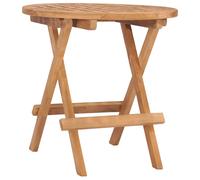 vidaXL Folding Garden Table 50x50x50 cm Solid Teak Wood