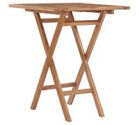 vidaXL Folding Garden Table 60x60x75 cm Solid Teak Wood