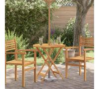 Vidaxl Folding Garden Table 60X75 Cm Solid Eucalyptus Wood Garden Tables