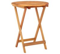 vidaXL Folding Garden Table Solid Eucalyptus Wood Patio Wooden Dining Table