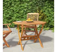vidaXL Folding Garden Table 90x75 cm Solid Wood Acacia