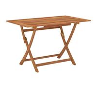 vidaXL Folding Garden Table Foldable Patio Dining Table Solid Eucalyptus Wood