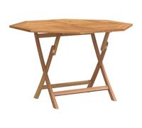 vidaXL Folding Garden Table 110x110x75 cm Solid Wood Teak