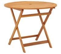 vidaXL Folding Garden Table Solid Eucalyptus Wood Patio Wooden Dining Table