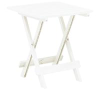 vidaXL Folding Garden Table White 45x43x50 cm Plastic