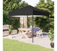 vidaXL Folding Party Tent Black 2x2 m