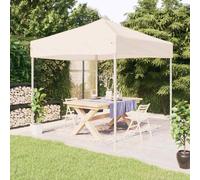 vidaXL Folding Party Tent Cream 2x2 m UK