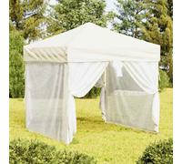 (cream, 199 x 199 x 254 cm) vidaXL Folding Party Tent with Sidewalls Pavilion Marquee Multi Colours/Sizes