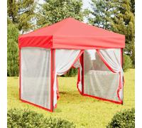 (red, 199 x 199 x 254 cm) vidaXL Folding Party Tent with Sidewalls Pavilion Marquee Multi Colours/Sizes