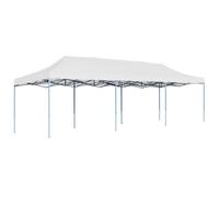 vidaXL Folding Pop-up Party Tent 3x9 M White, White