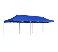 Garden Furniture Set Folding Pop-up Party Tent 3x9 m Blue