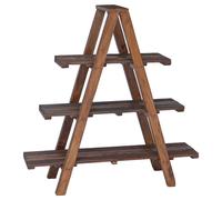 vidaXL Folding Rack Brown 79.5 x 35 x 112 cm Solid Reclaim Wood, Indoor Storage