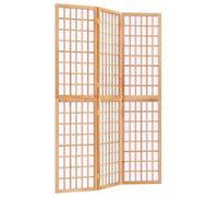 vidaXL Folding Room Divider - 120x170 cm Japanese Style Privacy Screen, Brown Solid Fir Wood & Translucent Rice Paper, Lightweight Home Partition for Living Room, Bedroom