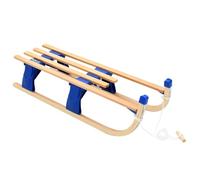 vidaXL Folding Sledge Wood 110cm with Pull Rope Toboggan Sled Winter Sport
