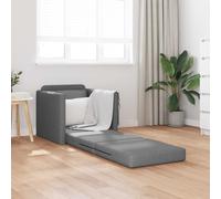 vidaXL Folding Sofa Bed 61cm Dark Grey Fabric