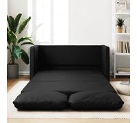 vidaXL Folding Sofa Bed Black 112 x 60 x 55 cm PVC
