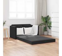 vidaXL Folding Sofa Bed Black 122 x 70 x 60 cm Velvet