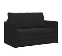 vidaXL Folding Sofa Bed Black 124 x 71 x 78 cm Velvet, Living Room, Rectangular, Modern, Foldable Convertible, Versatile Design for Compact Spaces, Easy Transformations, Stylish