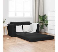 vidaXL Folding Sofa Bed Black 148 x 71 x 83 cm Velvet
