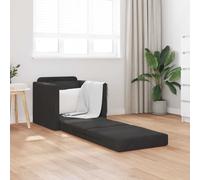 vidaXL Folding Sofa Bed Black 74 x 77 x 81 cm Velvet