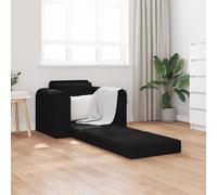 vidaXL Folding Sofa Bed Black 98 x 71 x 83 cm Fabric