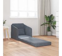 vidaXL Folding Sofa Bed Dark Grey 65 x 80 x 83 cm Velvet
