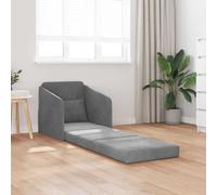 vidaXL Folding Sofa Bed Dark Grey 65 x 80 x 83 cm Velvet