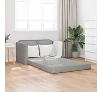 vidaXL Folding Sofa Bed Light Grey 122 x 70 x 60 cm Velvet