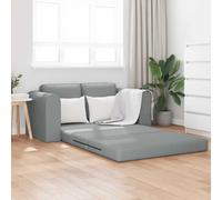 vidaXL Folding Sofa Bed Light Grey 148 x 71 x 83 cm Fabric
