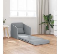 Folding Sofa Bed Light Grey 65 x 80 x 83 cm Fabric