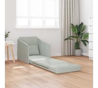 vidaXL Folding Sofa Bed Light Grey 65 x 80 x 83 cm Velvet