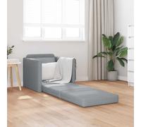 vidaXL Folding Sofa Bed Light Grey 74 x 77 x 81 cm Fabric