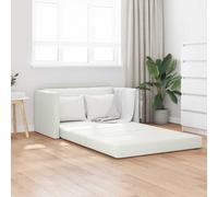 vidaXL Folding Sofa Bed White 124 x 71 x 78 cm Faux Leather