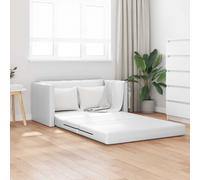 vidaXL Folding Sofa Bed White 124 x 71 x 78 cm PVC
