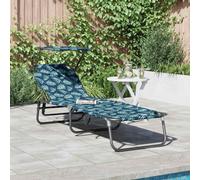 vidaXL Folding Sun Lounger Folding Multicolour 190 x 57 x 81 cm Oxford