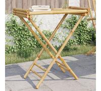 vidaXL Folding Tray Table 70.5x42.5x80 cm Bamboo