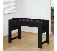 vidaXL Foosball Table Black Oak 125 x 60.5 x 80 cm Engineered Wood