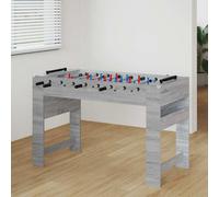 vidaXL Foosball Table Grey Sonoma 125 x 60.5 x 80 cm Engineered Wood