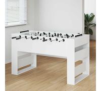 vidaXL Foosball Table White 146.5 x 74 x 85 cm Engineered Wood