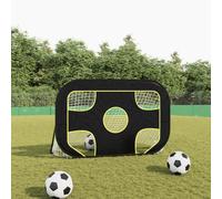 vidaXL Football Goal Net with Target 120x80x80 cm Polyester Soccer Goal Net