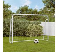 Vidaxl Football Goal With Net White 214X75X152 Cm Steel&polyester, White