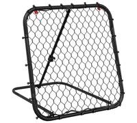 vidaXL Football Rebounder Adjustable Black 84 x 73 x 60-80 cm Steel