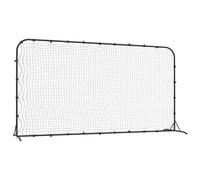 vidaXL Football Rebounder Net Black 366x90x183 cm HDPE Football Training Net