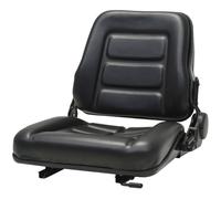 vidaXL Forklift & Tractor Seat with Adjustable Backrest Black