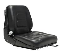 vidaXL Forklift & Tractor Seat with Suspension - Durable, Adjustable & Comfortable, Black Steel Frame and PVC Upholstery