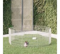 vidaXL Free Range Animal Enclosure 10-Panel 54x60 cm Galvanised Iron